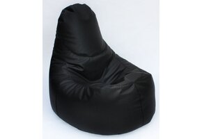 Zitzak Sofa Fauteuil Zwart Kunstleer - 40% Korting!