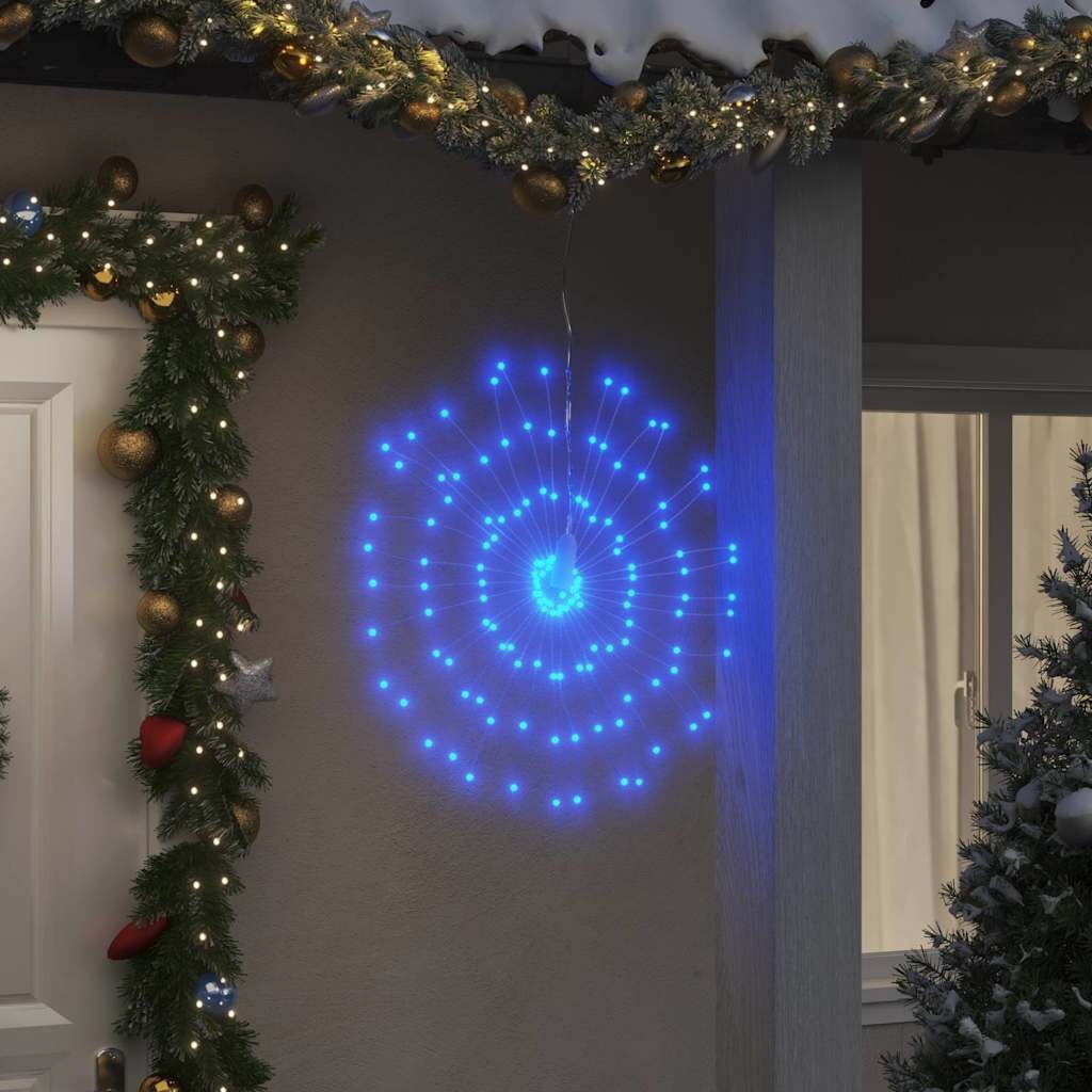 VidaXL Vuurwerk Kerstverlichting Blauw 140 LED's - 35% Korting!