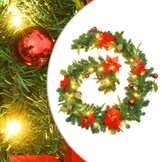 Kerstslinger vidaXL met LED 2,7m PVC Groen/Rood - 40% Korting!