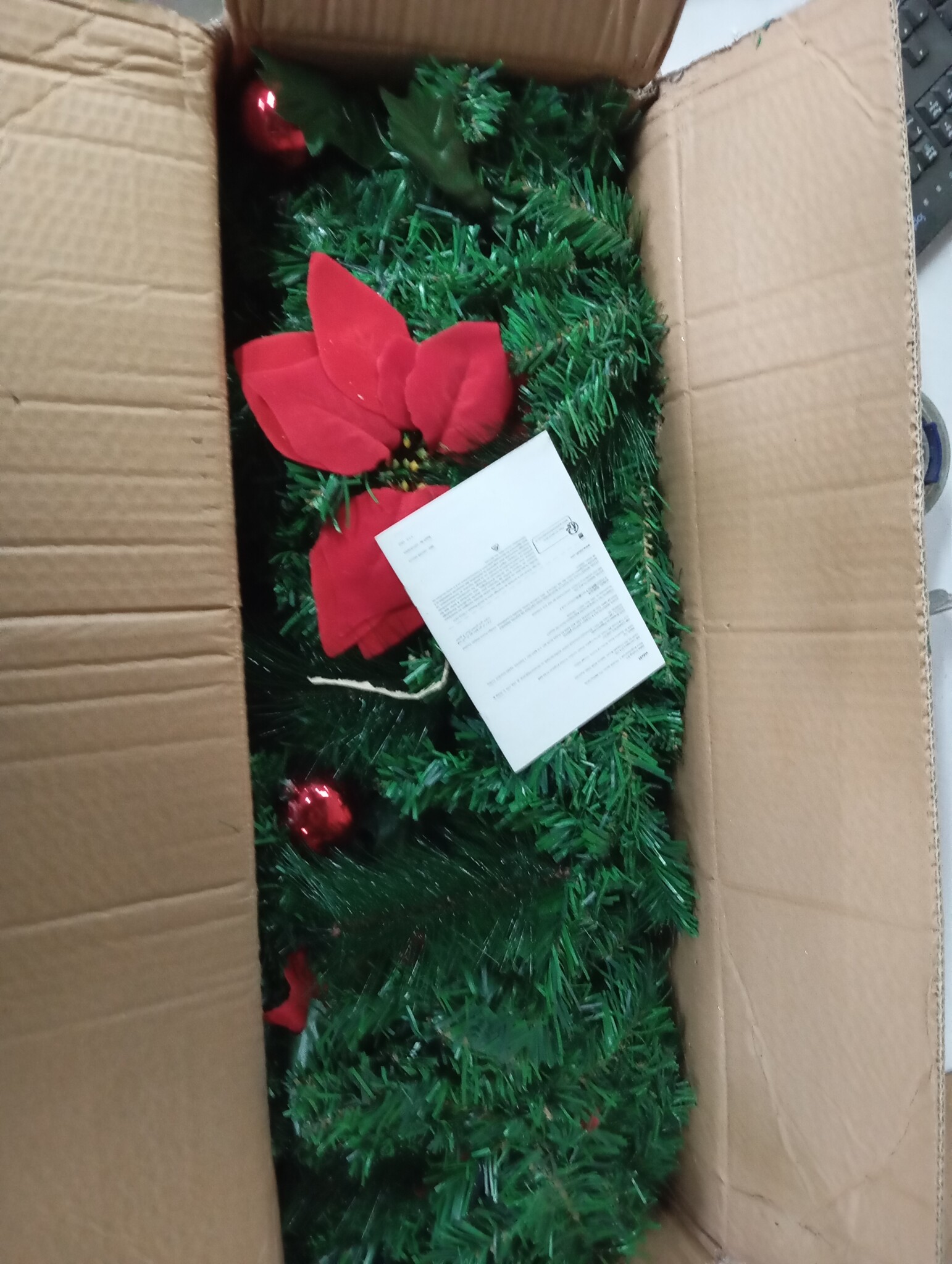 Kerstslinger vidaXL met LED 2,7m PVC Groen/Rood - 40% Korting!