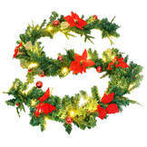 Kerstslinger vidaXL met LED 2,7m PVC Groen/Rood - 40% Korting!