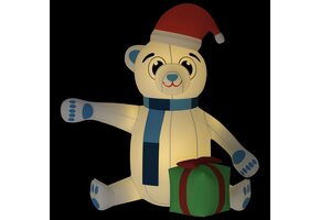 Opblaasbare Kerstbeer met LED - 240 cm - 35% Korting!