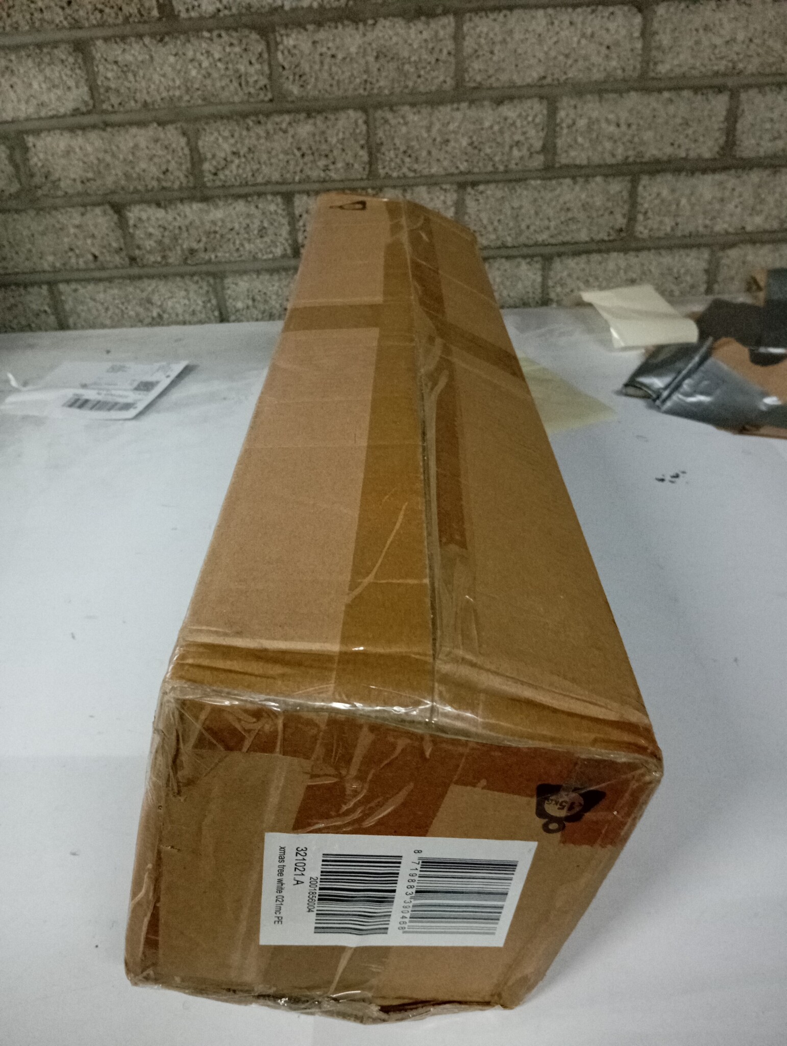 vidaXL Witte Kunstkerstboom (120cm) - Levensechte Naalden - 40% Korting!