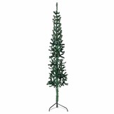 VidaXL Halve Kunstkerstboom 210cm Groen - 40% Korting | Ruimtebesparend!