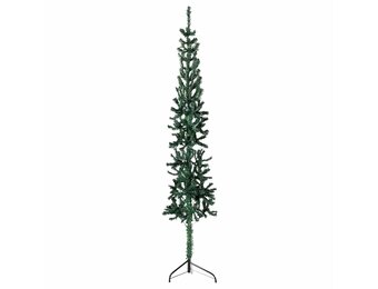 VidaXL Halve Kunstkerstboom 210cm Groen - 40% Korting | Ruimtebesparend!