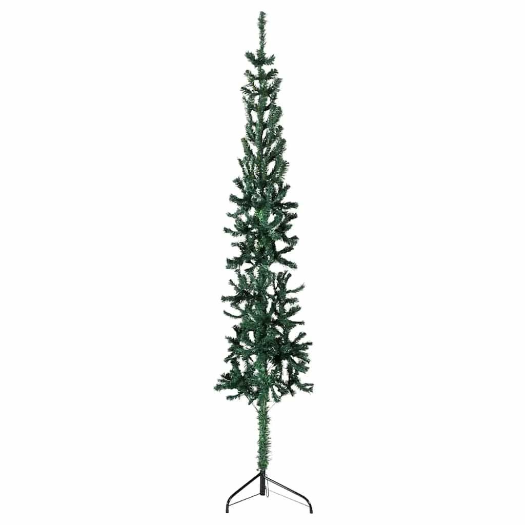 VidaXL Halve Kunstkerstboom 210cm Groen - 40% Korting | Ruimtebesparend!