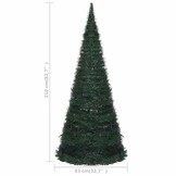VidaXL Pop-up Kunstkerstboom 210cm Groen - 35% Korting!