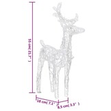 vidaXL Kerstversiering Rendieren & Slee - 160 LED's - 130cm - 35% Korting!