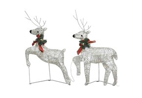 Kerstrendieren 2 st 40 LED's Goud - 35% Korting!