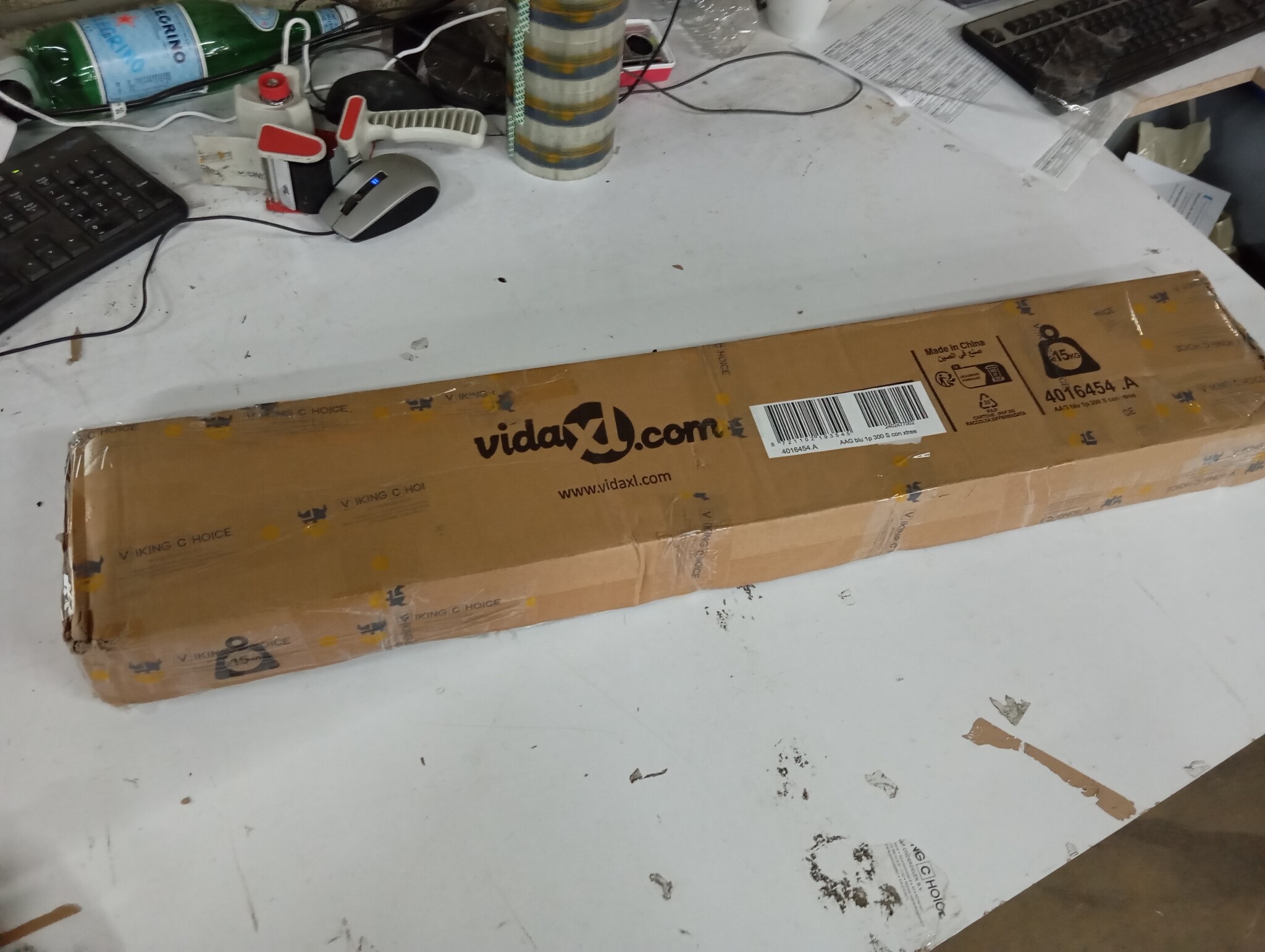 vidaXL Blauwe LED Kerstboom 304cm - 550 LEDs | 55% Korting!