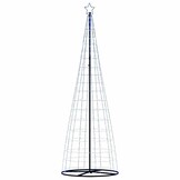 vidaXL Blauwe LED Kerstboom 304cm - 550 LEDs | 55% Korting!
