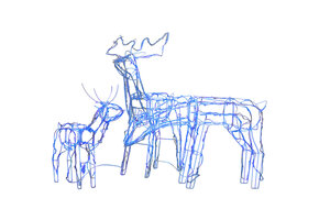 VidaXL 3-Delig Rendier Kerstverlichting - 229 LED - 35% Korting!