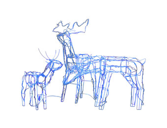 VidaXL 3-Delig Rendier Kerstverlichting - 229 LED - 35% Korting!