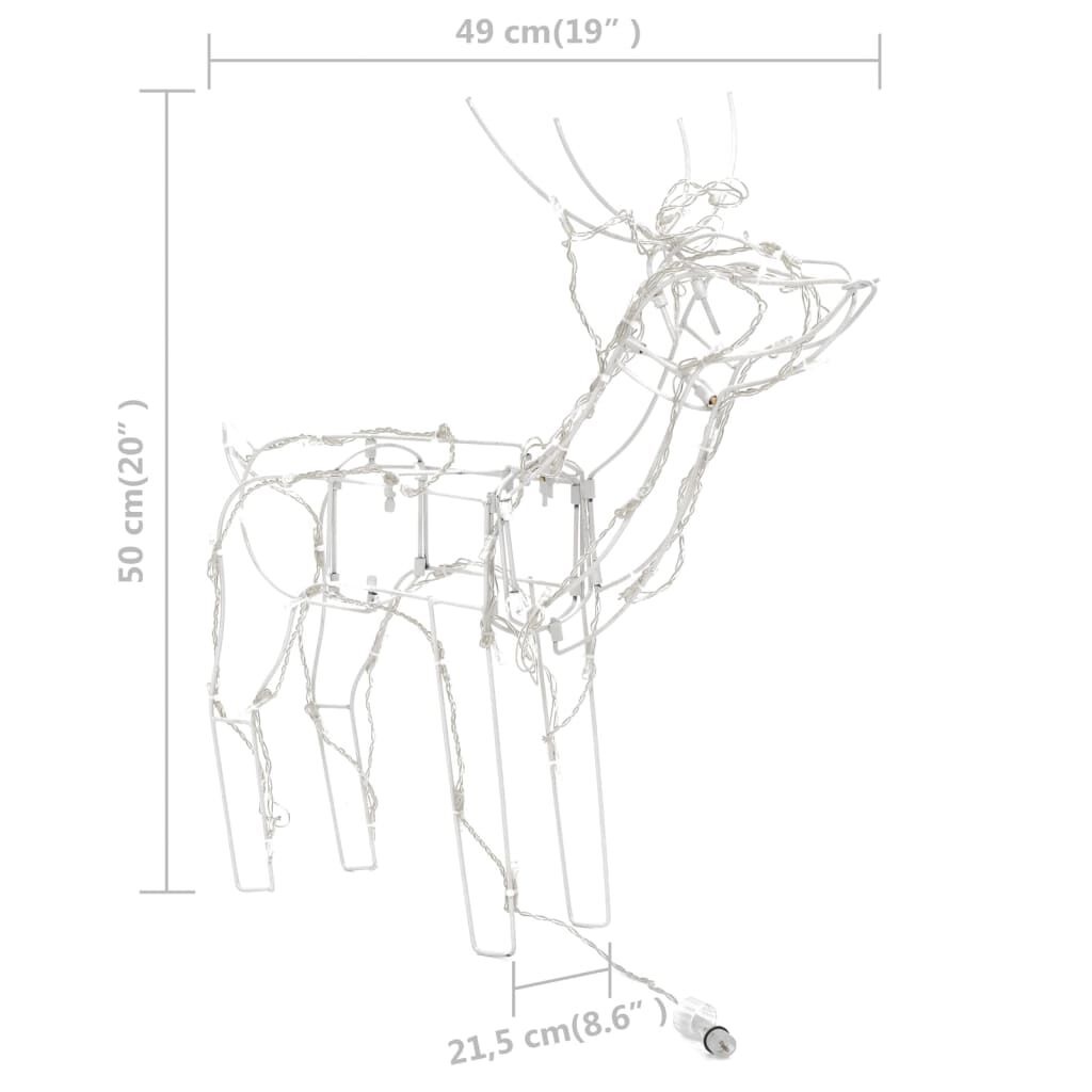 VidaXL 3-Delig Rendier Kerstverlichting - 229 LED - 35% Korting!
