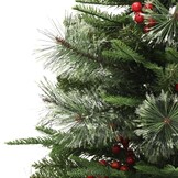 VidaXL Kerstboom 150cm met LED & Dennenappels - 35% Korting!