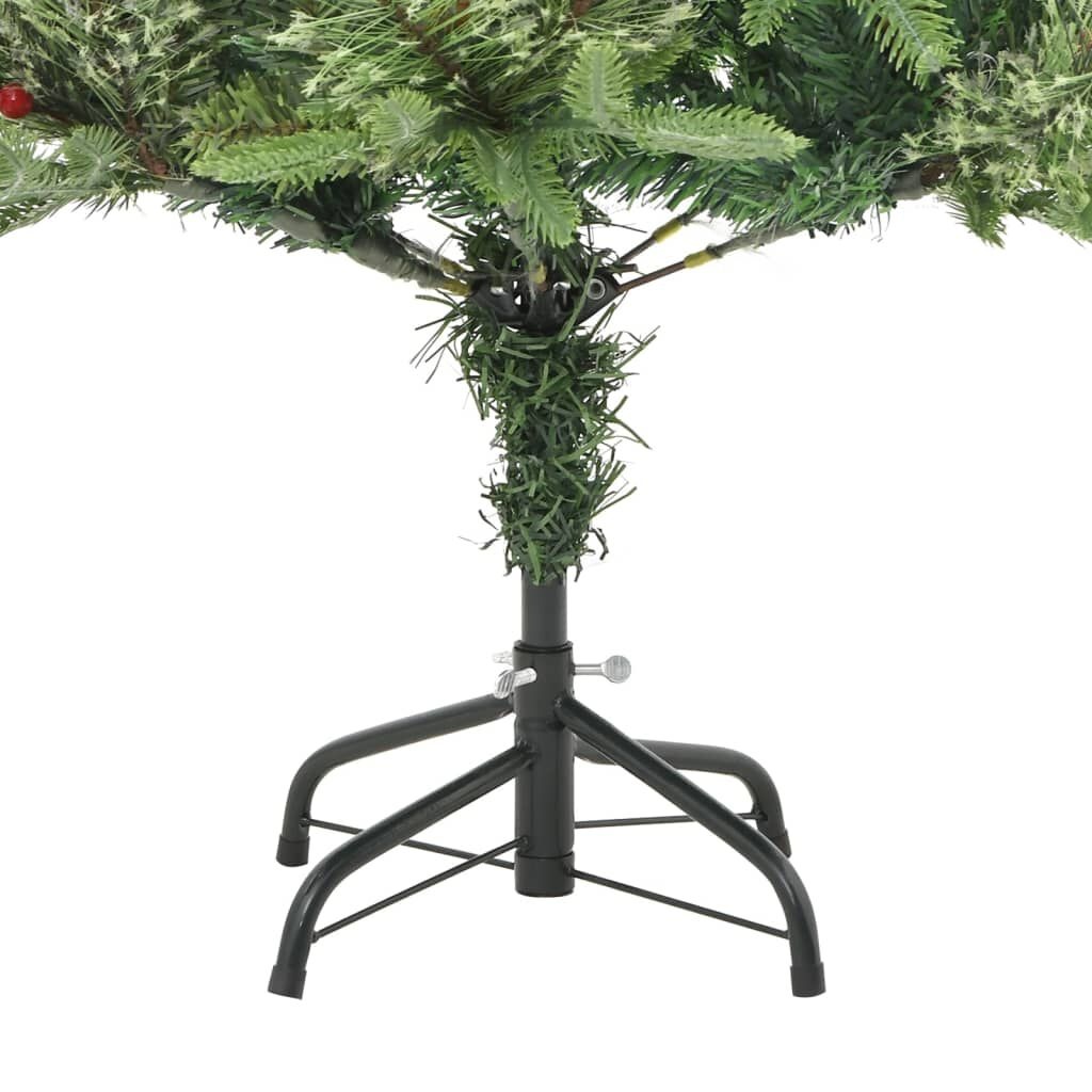 VidaXL Kerstboom 150cm met LED & Dennenappels - 35% Korting!
