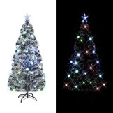 vidaXL Kerstboom Glasvezel met LED - 150cm - 35% Korting!