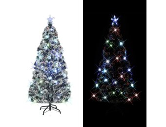 vidaXL Kerstboom Glasvezel met LED - 150cm - 35% Korting!