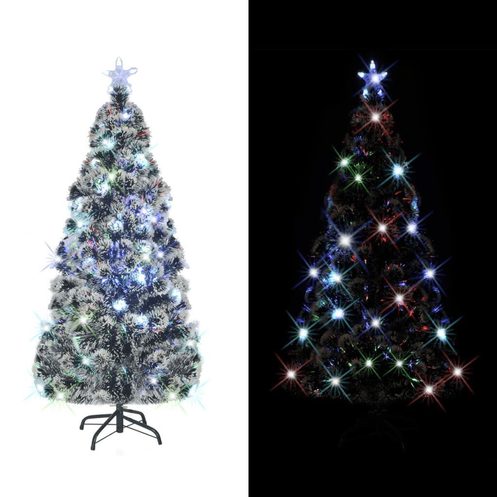 vidaXL Kerstboom Glasvezel met LED - 150cm - 35% Korting!