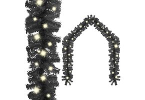 VidaXL Kerstslinger LED 10m Zwart - Nu met 40% Korting!