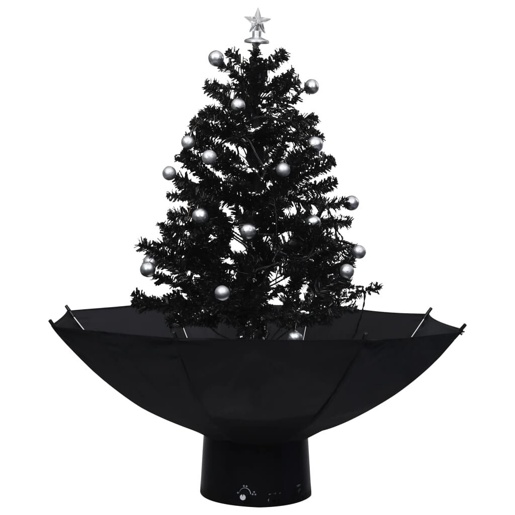 vidaXL Sneeuw Kerstboom 75cm Zwart - 40% Korting!