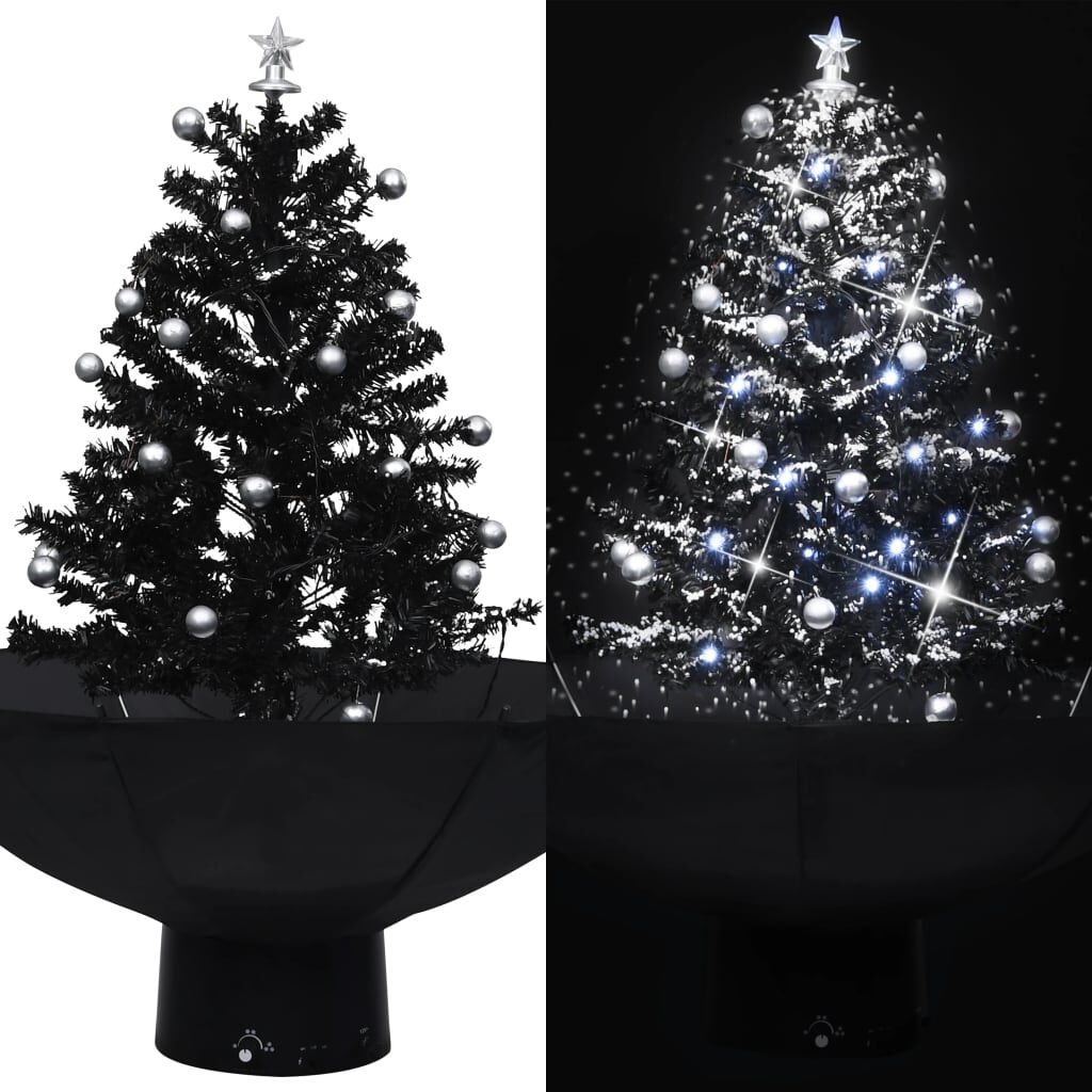 vidaXL Sneeuw Kerstboom 75cm Zwart - 40% Korting!