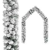 vidaXL Kerstslinger Sneeuw 10m PVC Groen - 35% Korting!