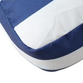 vidaXL Palletkussens Gestreept Wit/Blauw (73% Korting!) - Comfort buiten & binnen
