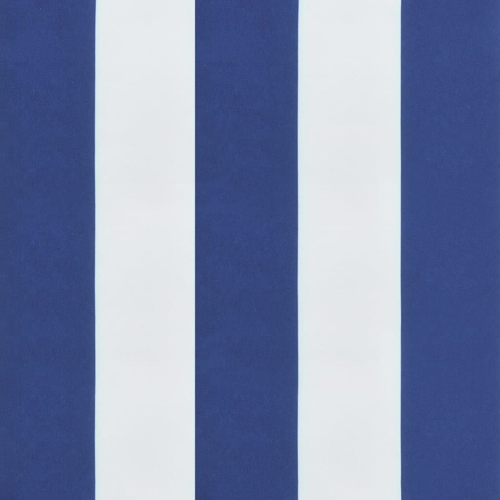 vidaXL Palletkussens Gestreept Wit/Blauw (73% Korting!) - Comfort buiten & binnen