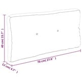 vidaXL Palletkussens 2 st stof gestreept wit en blauw