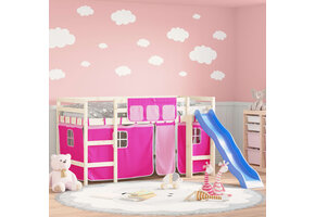 VidaXL Gordijnen Hoogslaper Roze - 46% Korting! Perfect voor Kinder Speelhuis