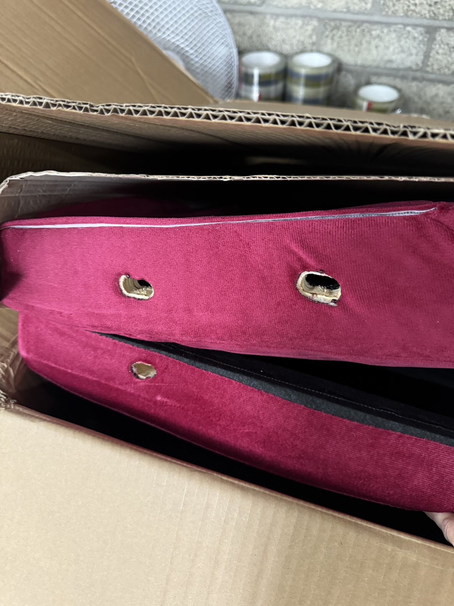 VidaXL Fauteuil Wijnrood Fluweel - 73% Korting! Lichte Zijkantschade