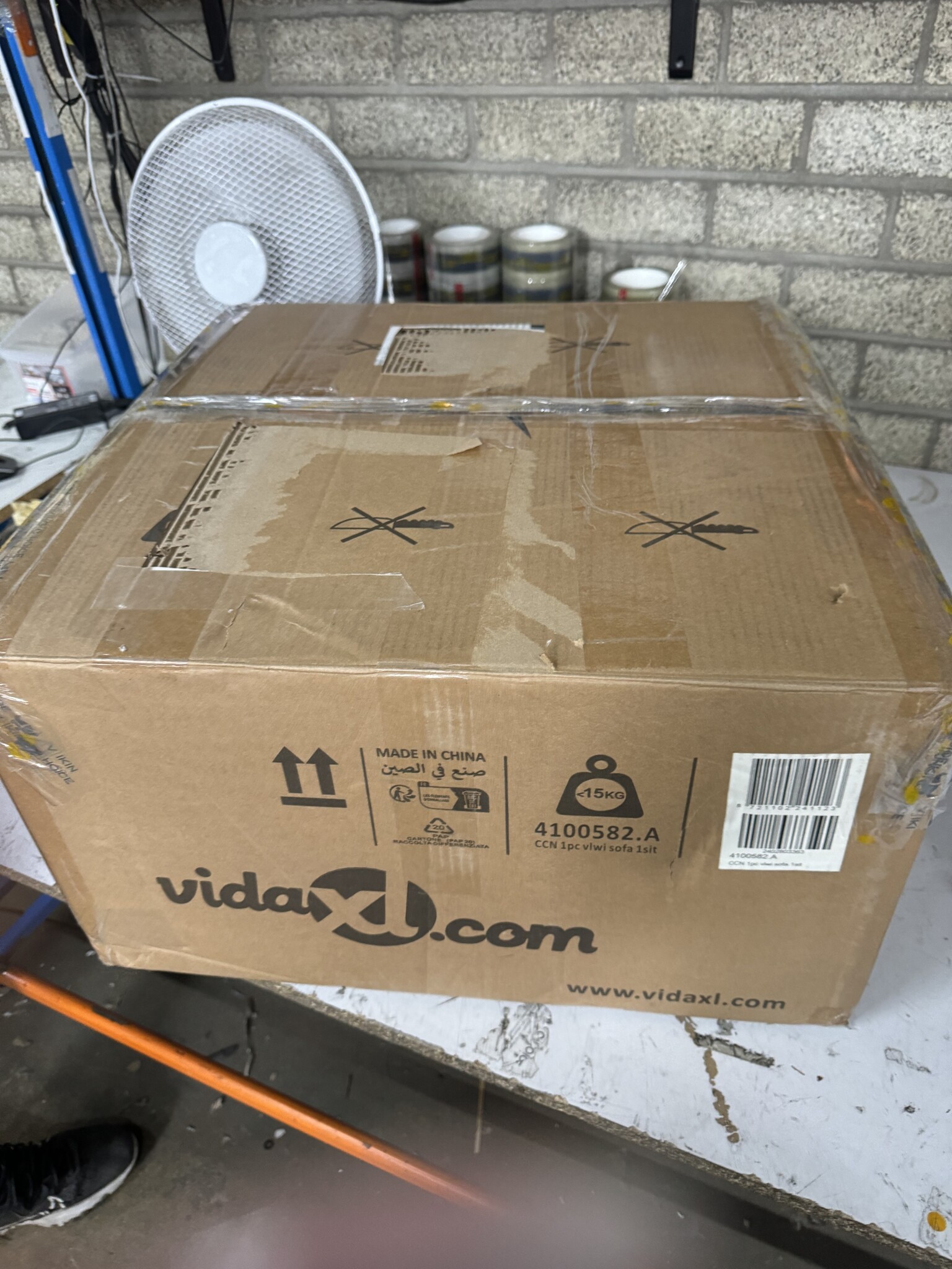 VidaXL Fauteuil Wijnrood Fluweel - 73% Korting! Lichte Zijkantschade