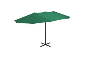 vidaXL Parasol Aluminium Paal 460x270cm Groen - 64% Korting!