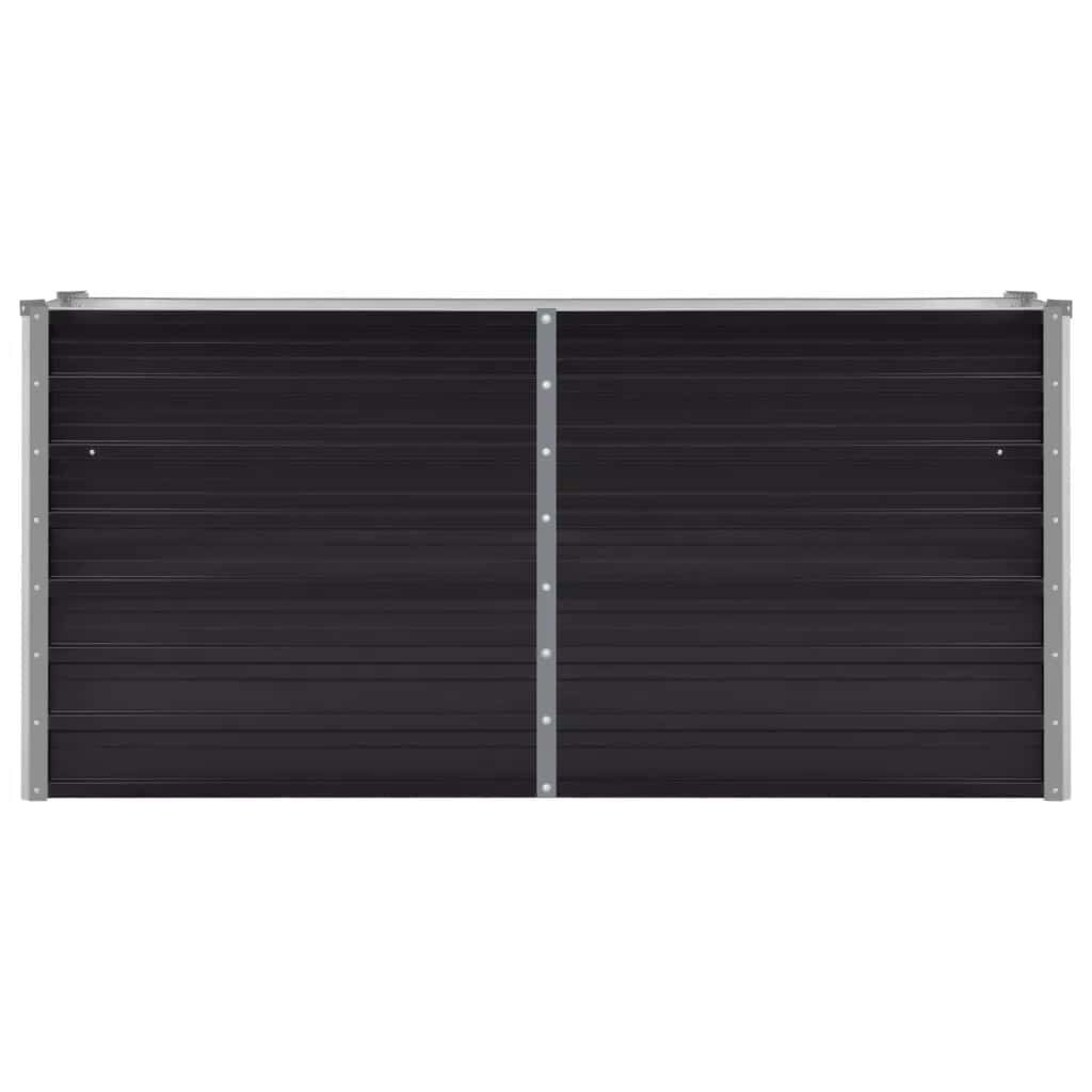 vidaXL Verhoogde Plantenbak 160x40x77cm Staal Antraciet - 60% Korting!