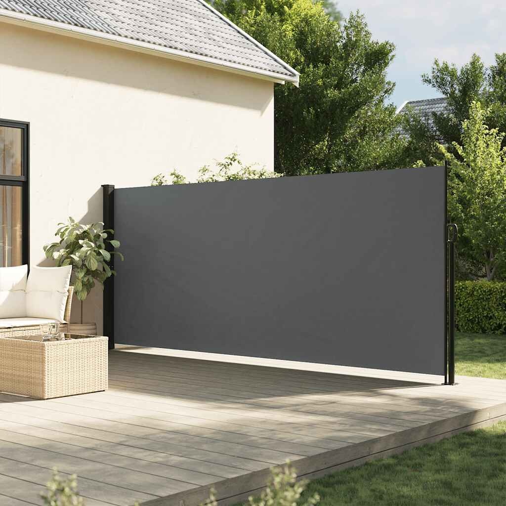 vidaXL Uittrekbaar Windscherm 160x600cm Antraciet - 46% Korting!
