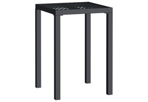 VidaXL Tuintafel 50x50x72cm Staal Antraciet - Nu 65% Korting!