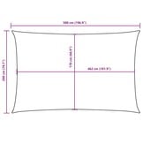 VidaXL Rechthoekig Zonnescherm 2x5m Crème - 46% Korting!