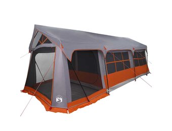 VidaXL Familietent (56% Korting!) - Grijs/Oranje, 620x322x240 cm