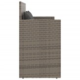 VidaXL Tuinbank Poly Rattan Grijs - 35% Korting! Nieuw!