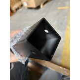 Schaduwdoekpaal Zwart - 60% Korting! (Incl. voet, excl. grondanker)