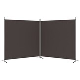vidaXL Kamerscherm 2 panelen 348x180 cm Bruin | 40% Korting