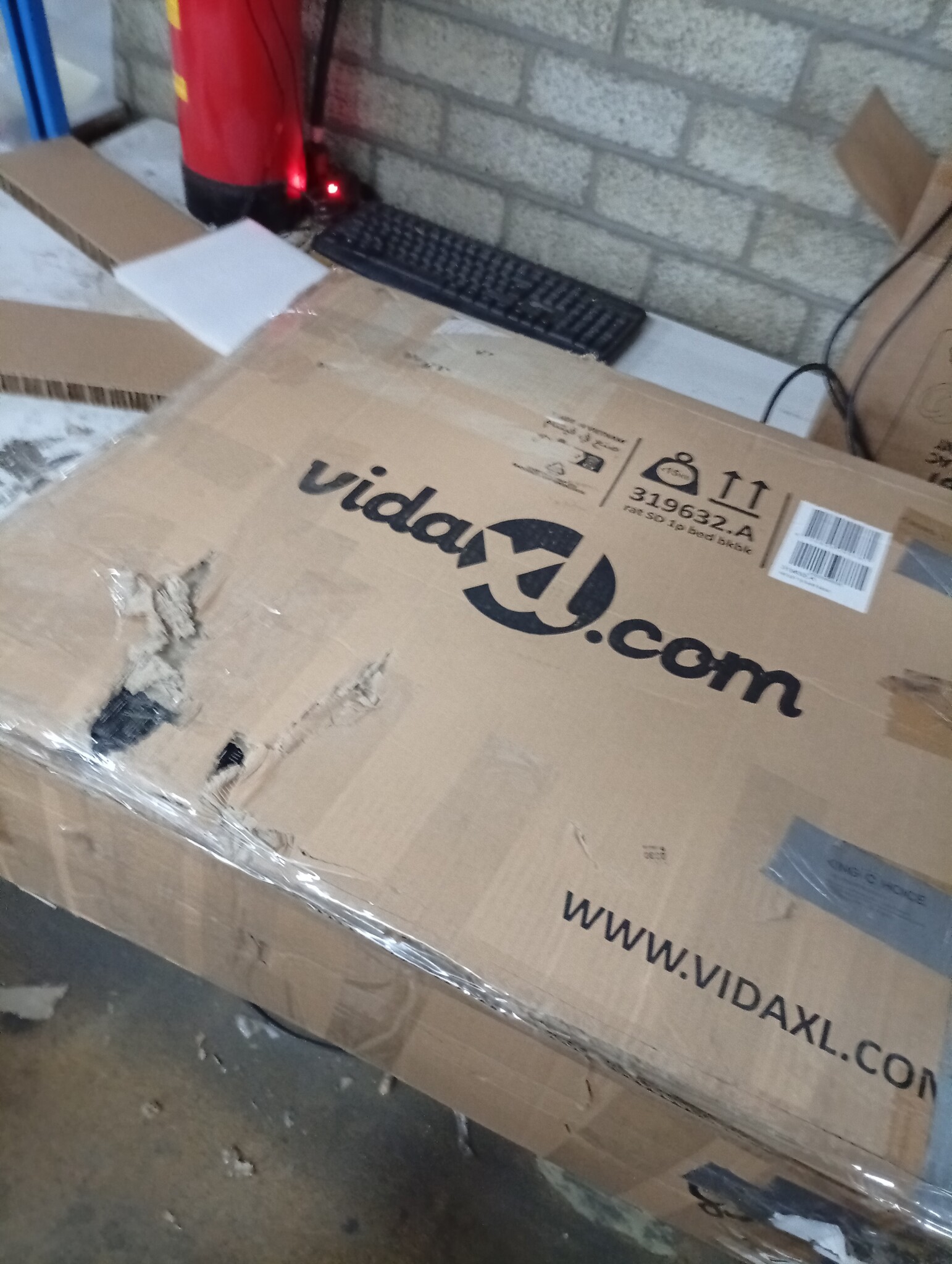 VidaXL Ligbed met Kussen - Zwart Poly Rotan - 60% Korting!