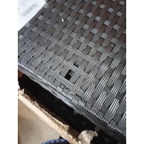 VidaXL Ligbed met Kussen - Zwart Poly Rotan - 60% Korting!