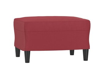 VidaXL Voetenbank Wijnrood Kunstleer (40% Korting!)