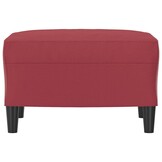 VidaXL Voetenbank Wijnrood Kunstleer (40% Korting!)