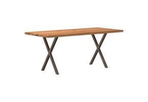 VidaXL Eettafelpoten X-vormig Staal Naturel - 95% Korting!