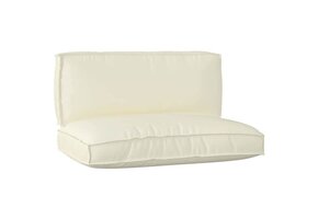 VidaXL Palletkussen Crème 120x80x12 cm Oxford Stof - 67% Korting!