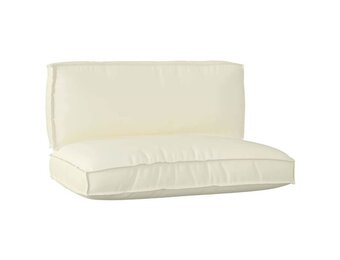 VidaXL Palletkussen Crème 120x80x12 cm Oxford Stof - 67% Korting!