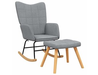 VidaXL Schommelstoel Lichtgrijs - 40% Korting! Comfort & Stijl